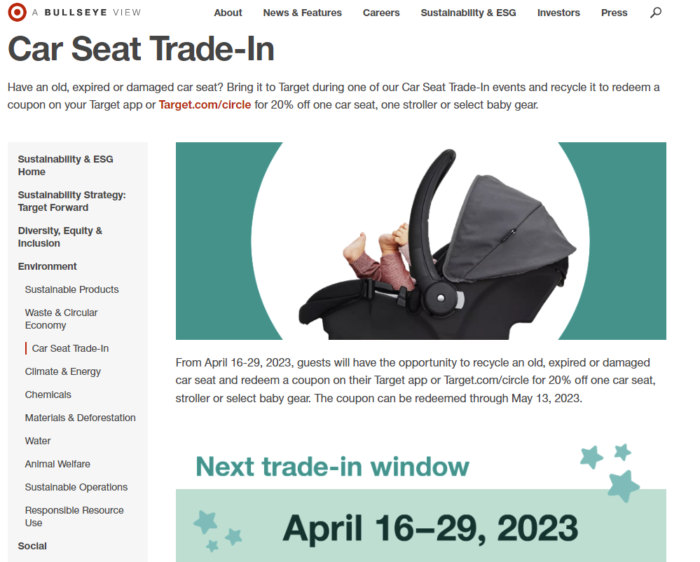 Target's Car Seat Trade In 2024 Olive Ashleigh